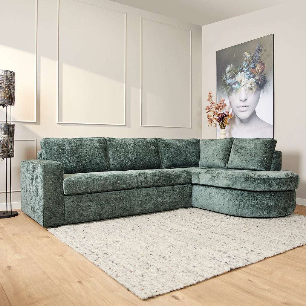 Salonset Alma | Groen | divan Rechts STF