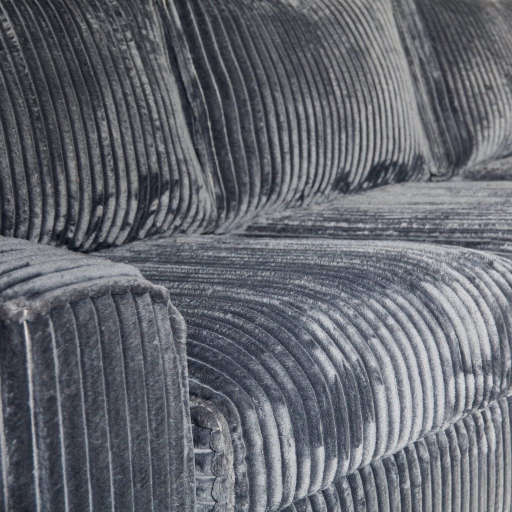 Salonset Teddy | Antraciet divan rechts STF
