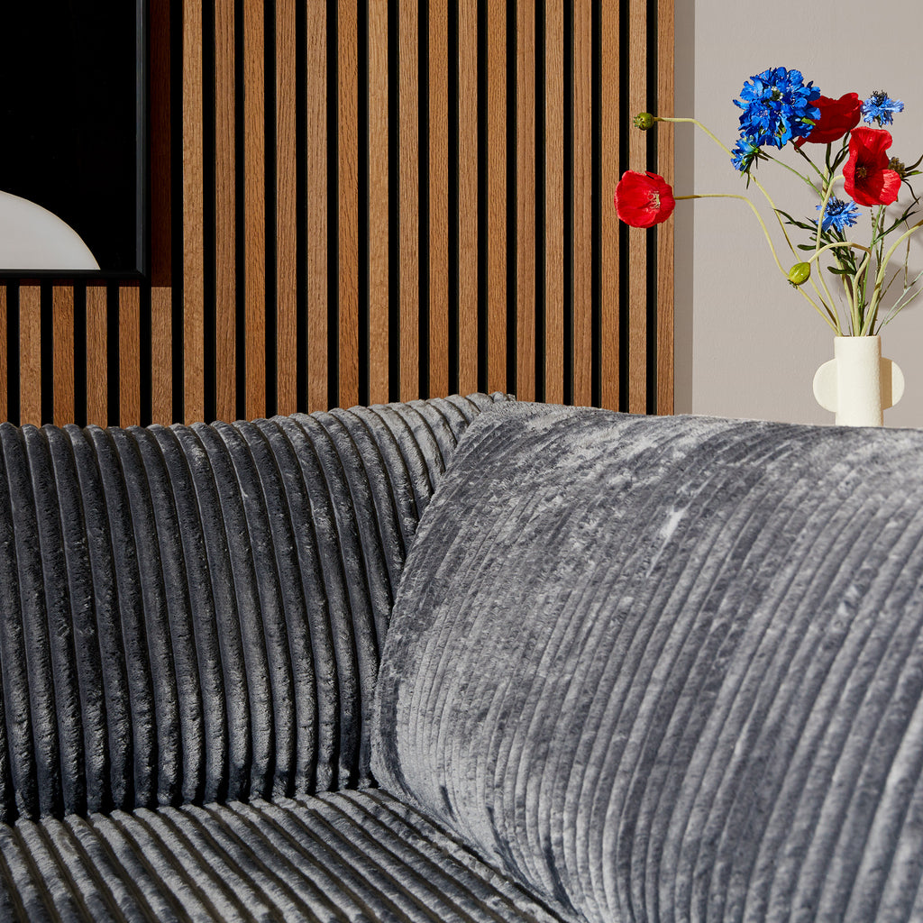 Salonset Teddy | Antraciet divan rechts STF