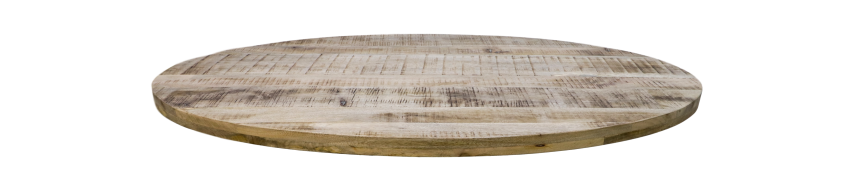 Tafelblad Portland ovaal - 200x100x5 - Naturel - Mango HSM