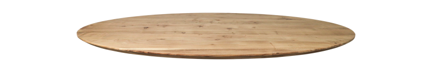 Ovaal tafelblad Zurich - 200x100x3,8 - Naturel - Acaciahout - HSM