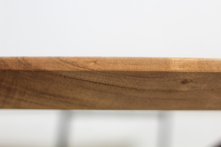 Ovaal tafelblad Zurich - 200x100x3,8 - Naturel - Acaciahout - HSM
