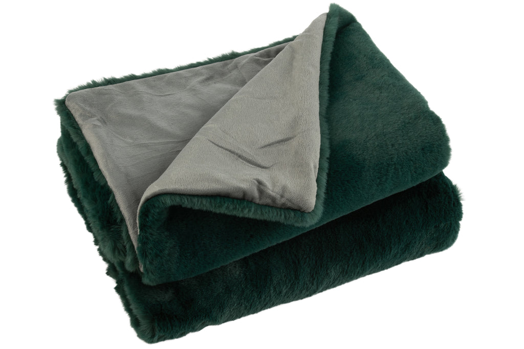 plaid polyester donkergroen - J-LINE