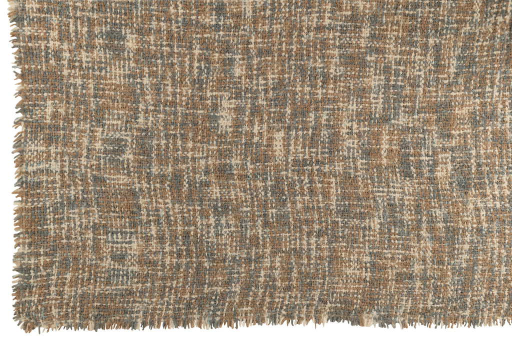plaid acryl/katoen lichtblauw/beige - J-LINE