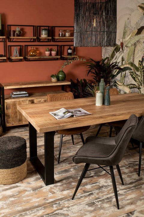 Tafelblad Portland - 240x100x2,5+2,5 - Naturel - Mango HSM