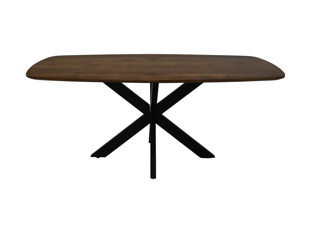 Eettafel Deens ovaal 220 Naturel-Mango/Metaal HSM