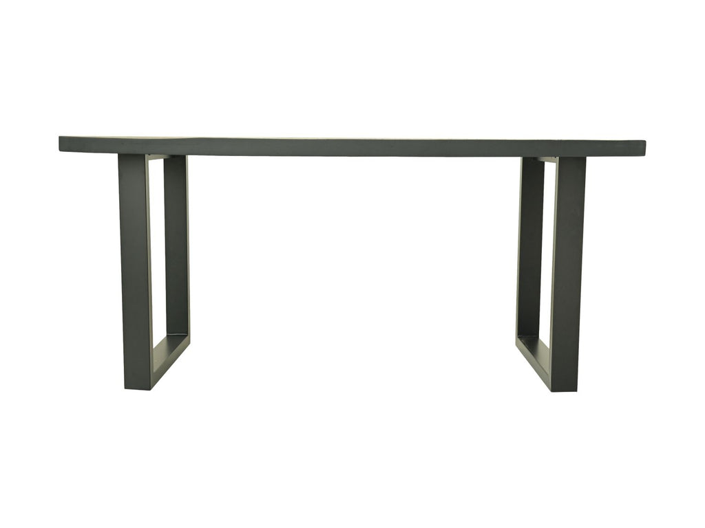 Rechthoekige eettafel Melbourne - 160x90x77 - zwart - mangohout/metaal - HSM