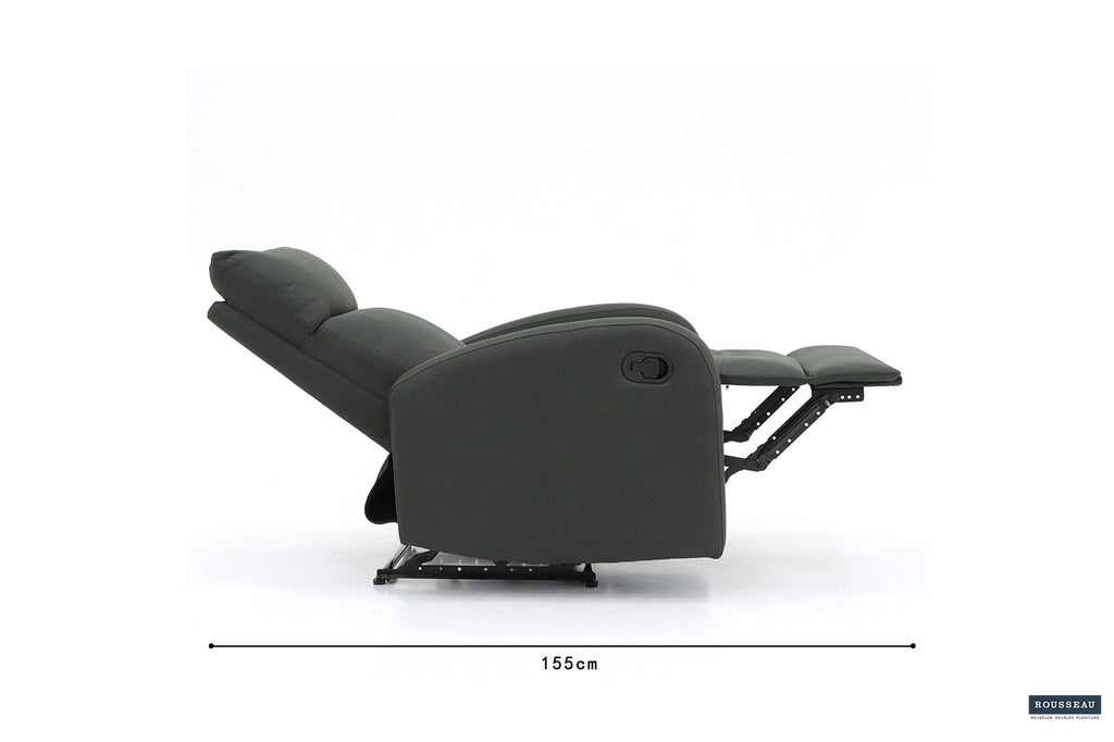 Relaxfauteuil 'France' PU grijs RS