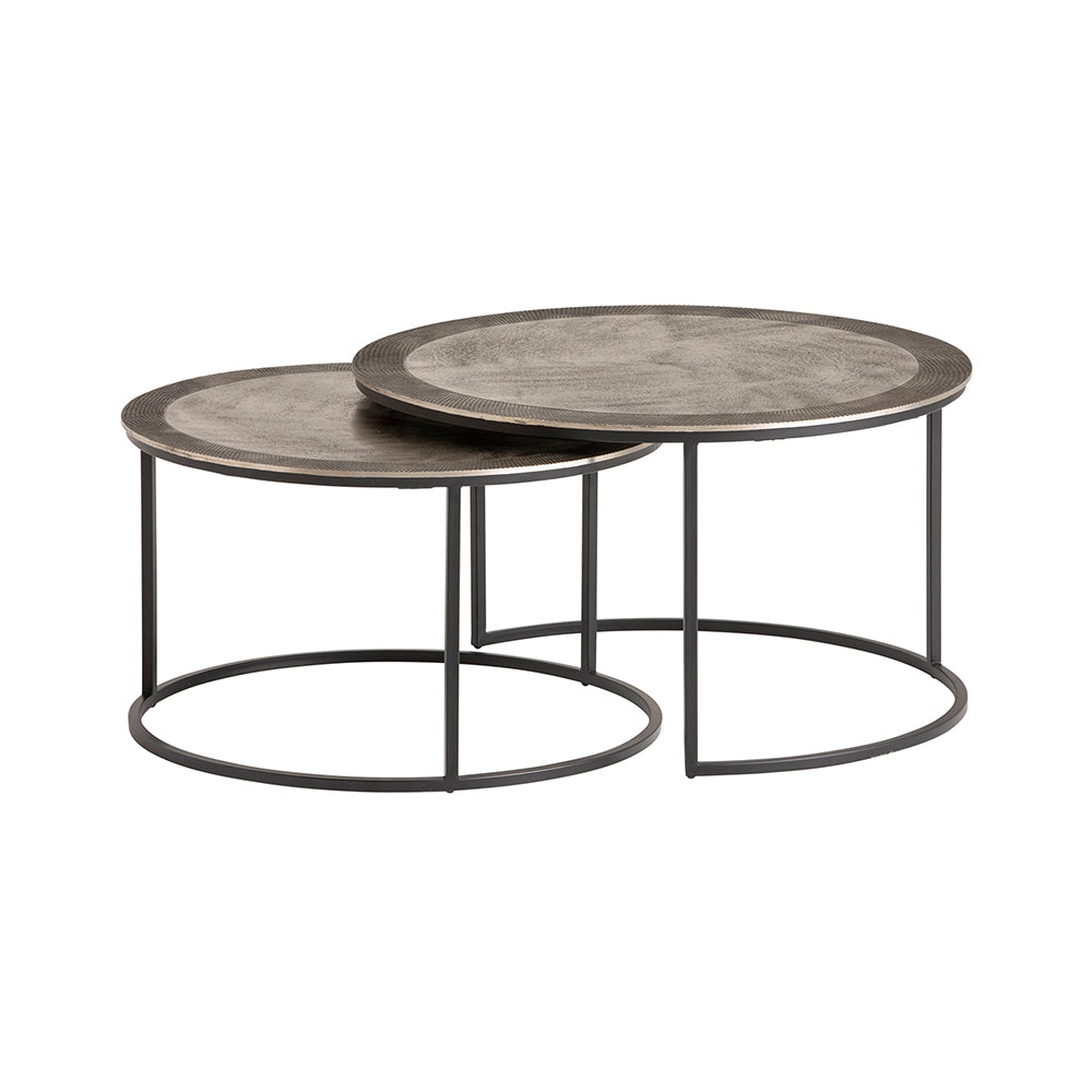 salontafel,Salento  S/2, Zilver Antiek - NW
