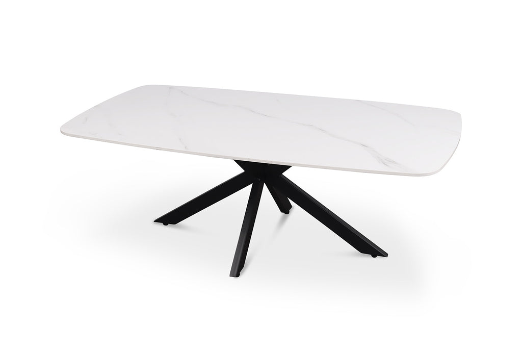 Salontafel 'Apollo' 130 cm Deens ovaal steen wit RS
