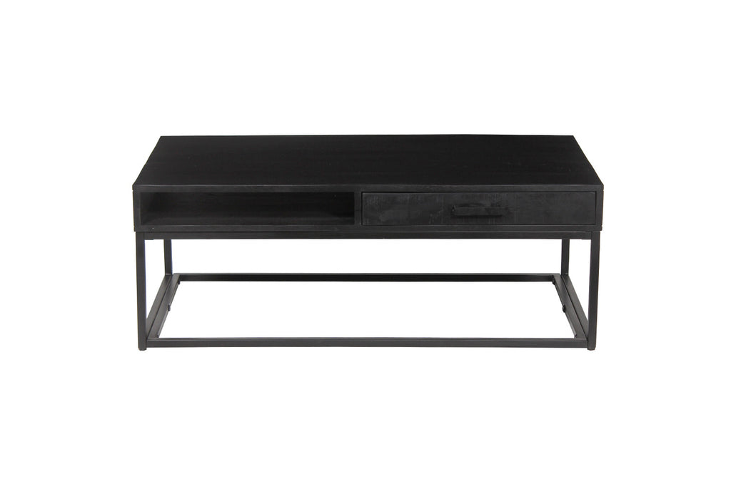 Salontafel Madeira met lade Mangohout zwart - RS