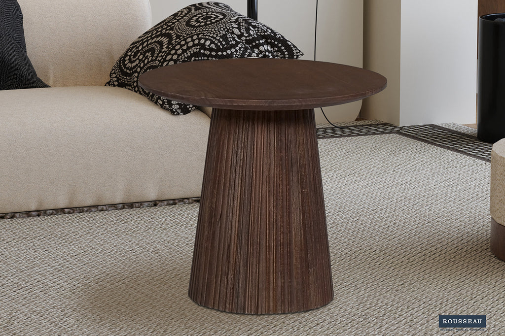 Salontafel 'Miguel' 50 rond mango hout donkerbruin RS