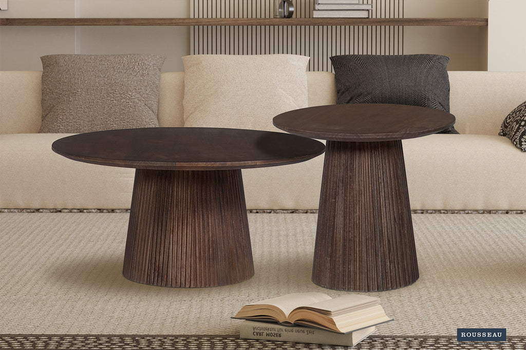 Salontafel 'Miguel' 50 rond mango hout donkerbruin RS