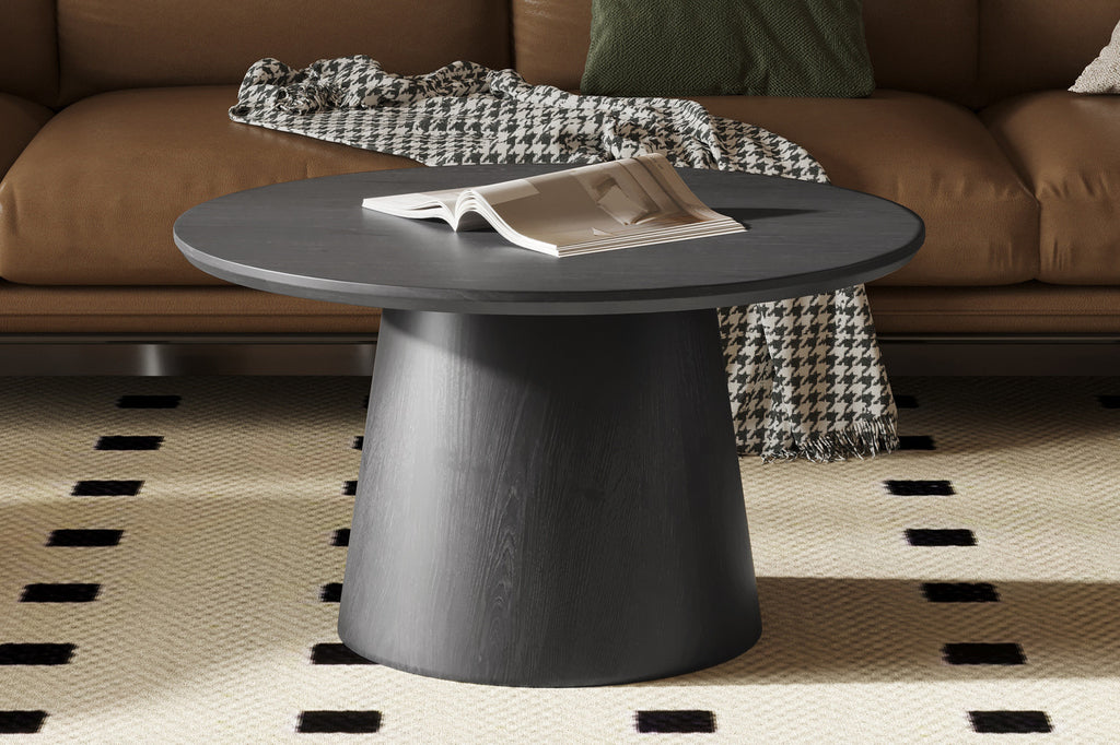 Salontafel 'Miklos' 80 cm rond donkerbruin - RS