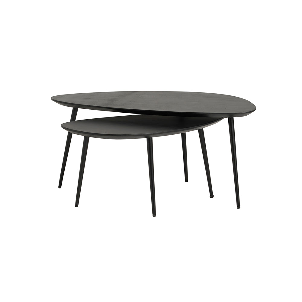 Salontafel - S/2, organisch, zwart - NW