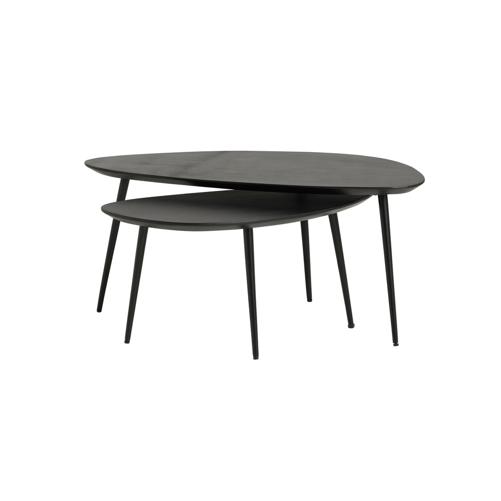 Salontafel - S/2, organisch, zwart - NW