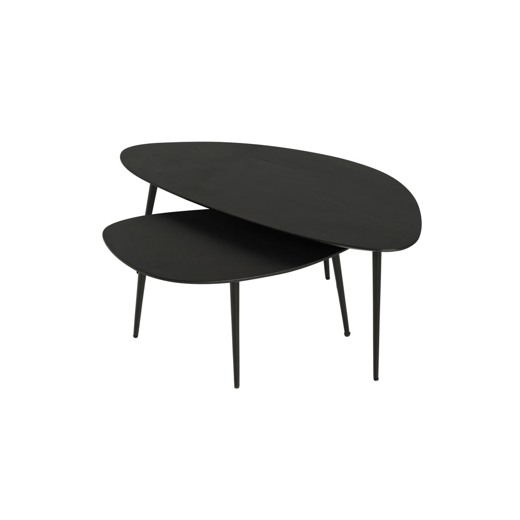 Salontafel - S/2, organisch, zwart - NW