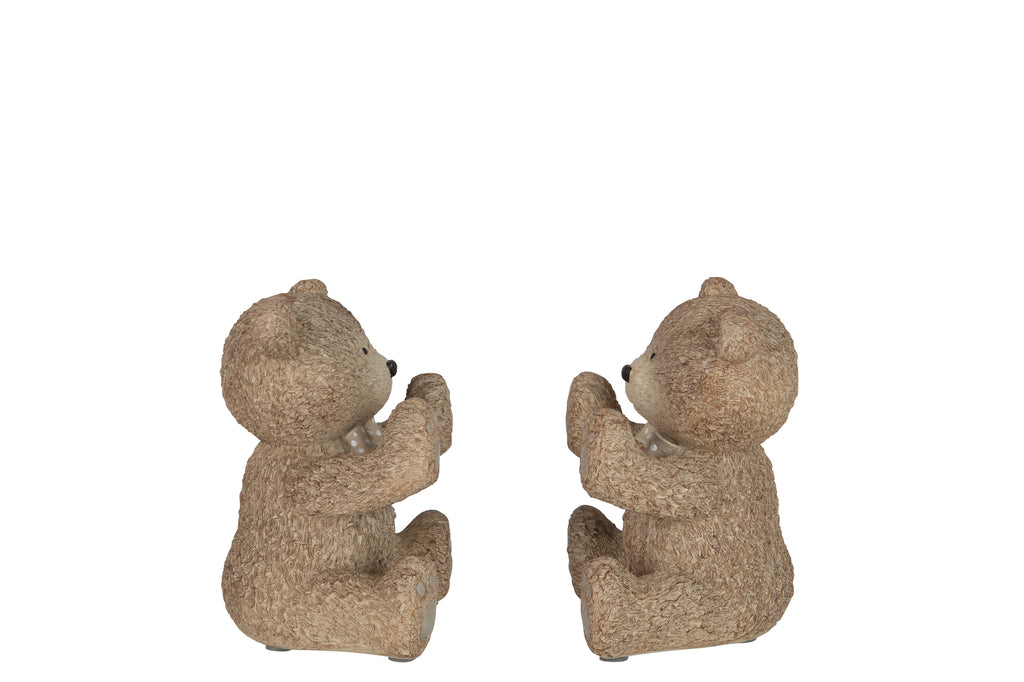 Boekensteun Teddy Poly Lichtbruin - J-LINE