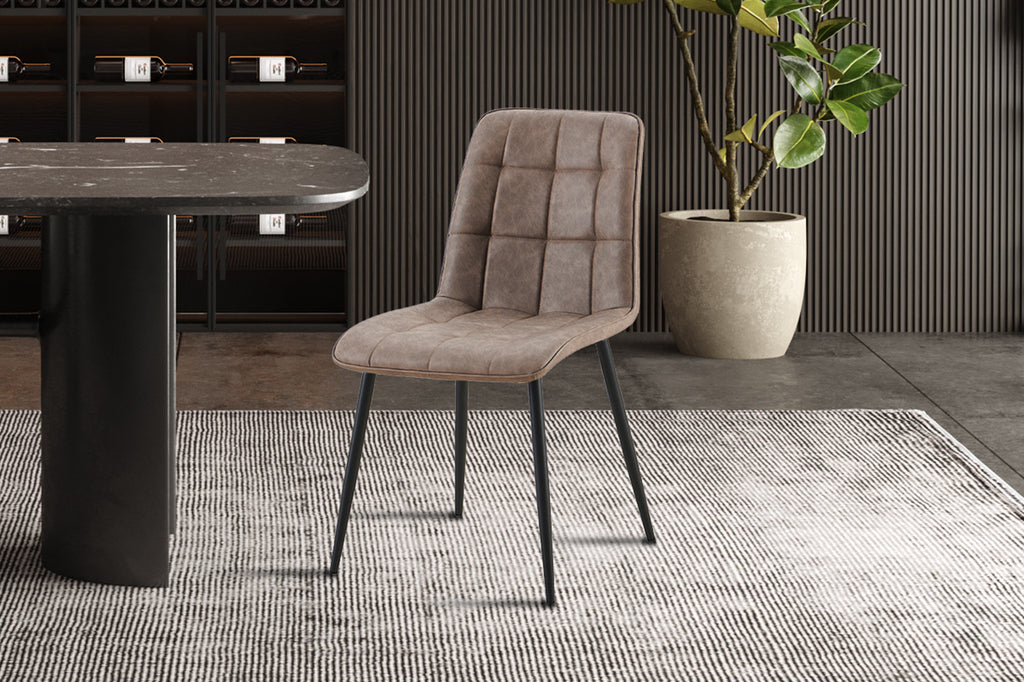 Set van 4 stoelen 'Furas' Vintage PU Bruin RS