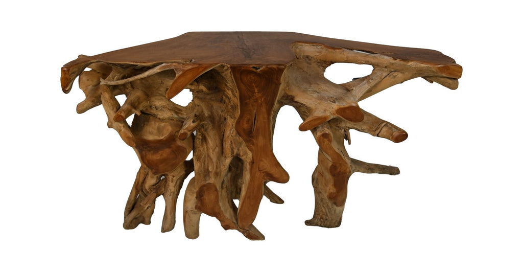 Sidetable Flower - 150x40x80 - Natuurlijk - Teak