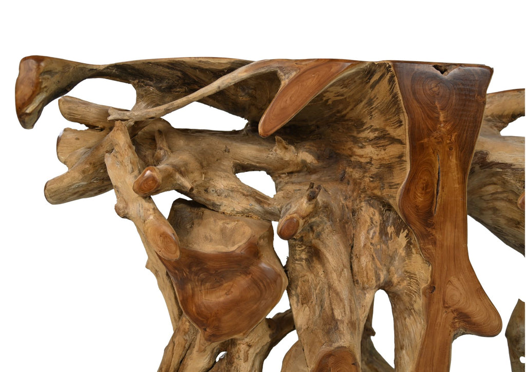 Sidetable Flower - 150x40x80 - Natuurlijk - Teak