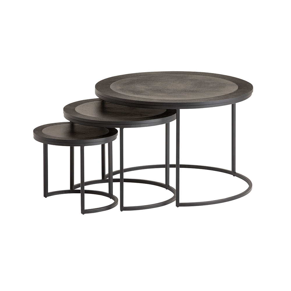Salontafel Siena S/3, zwart - NW
