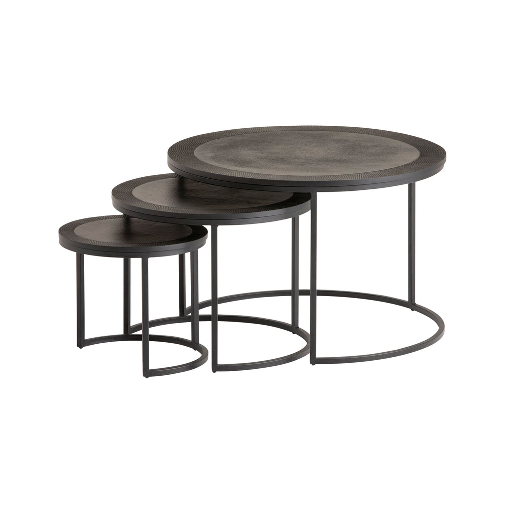 Salontafel Siena S/3, zwart - NW