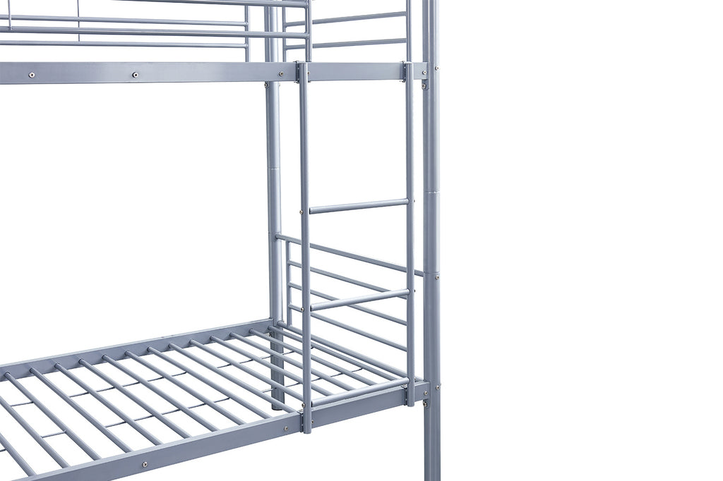 Stapelbed 'Sammy' 90x200 splitsbaar metaal lichtgrijs RS