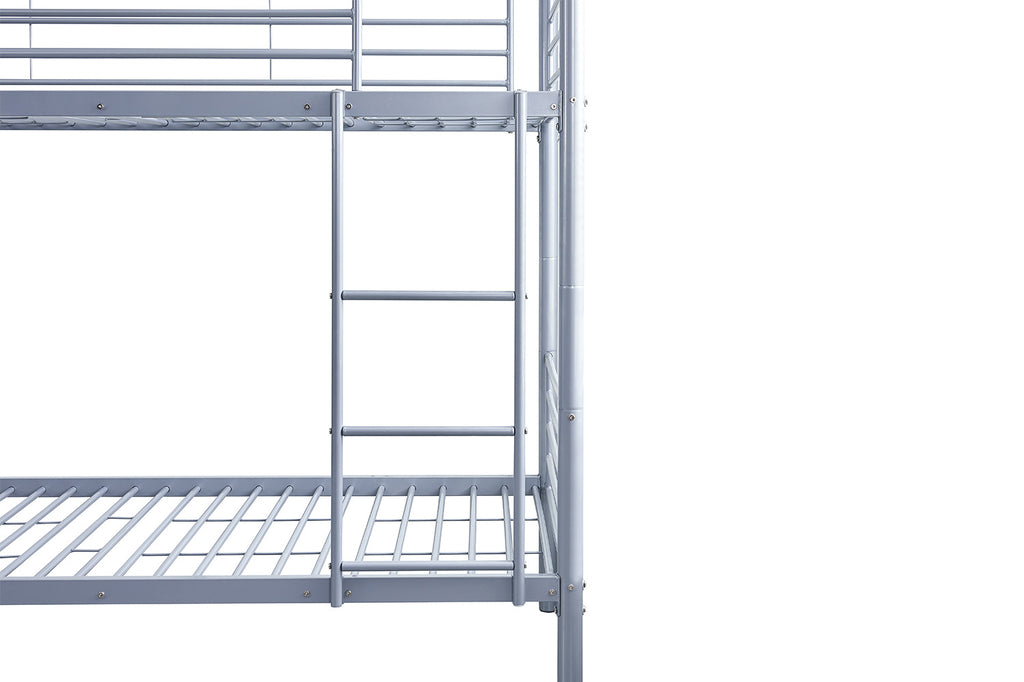 Stapelbed 'Sammy' 90x200 splitsbaar metaal lichtgrijs RS