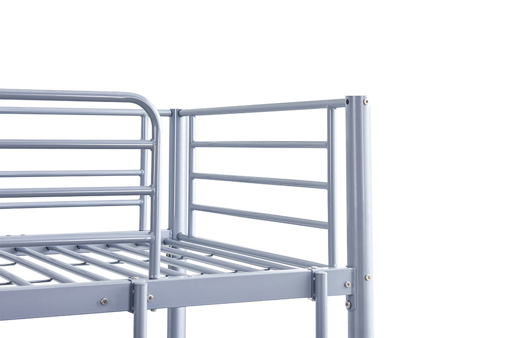 Stapelbed 'Sammy' 90x200 splitsbaar metaal lichtgrijs RS