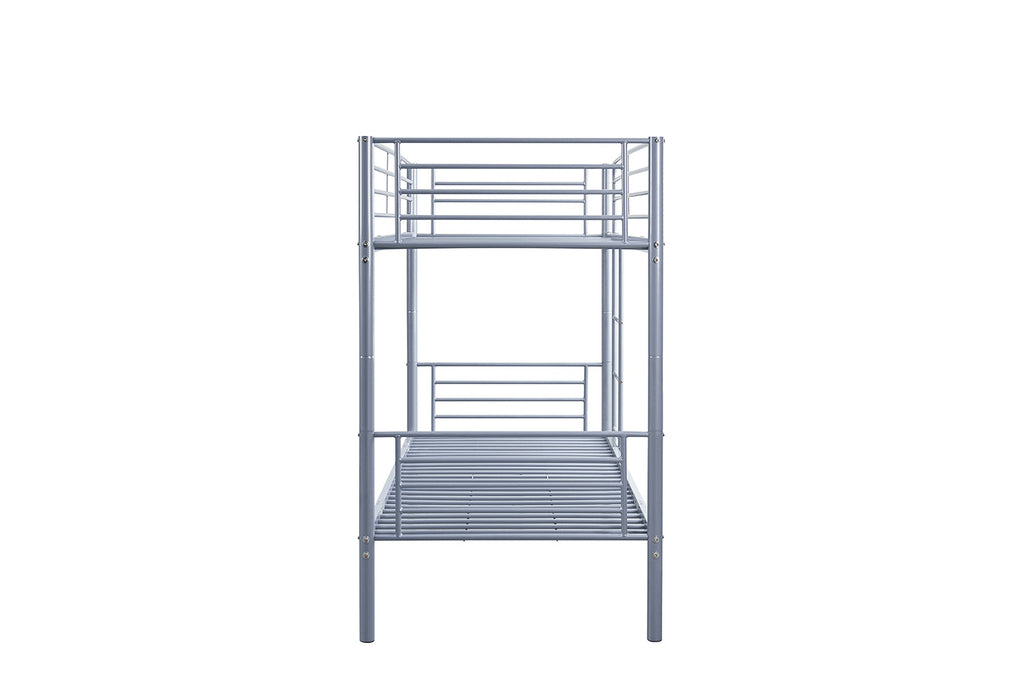 Stapelbed 'Sammy' 90x200 splitsbaar metaal lichtgrijs RS
