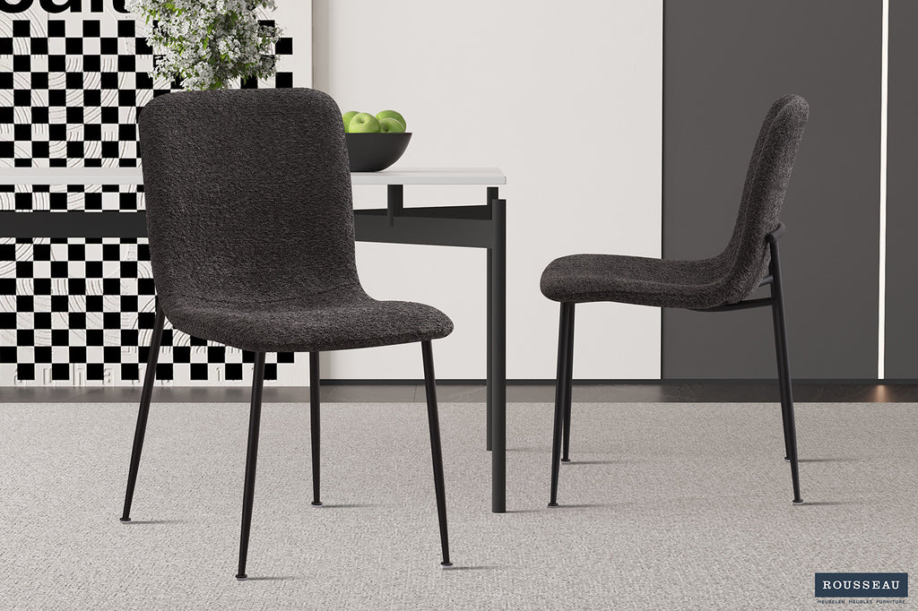 Stoel 'Alice' Bouclé Grey  RS