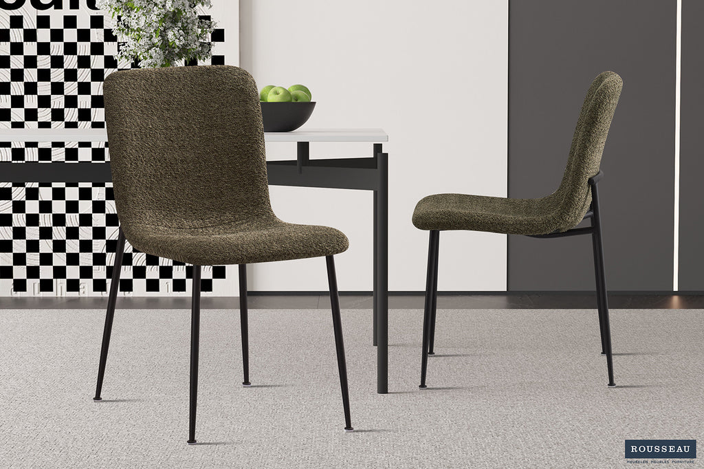Stoel 'Alice' Bouclé Green  RS
