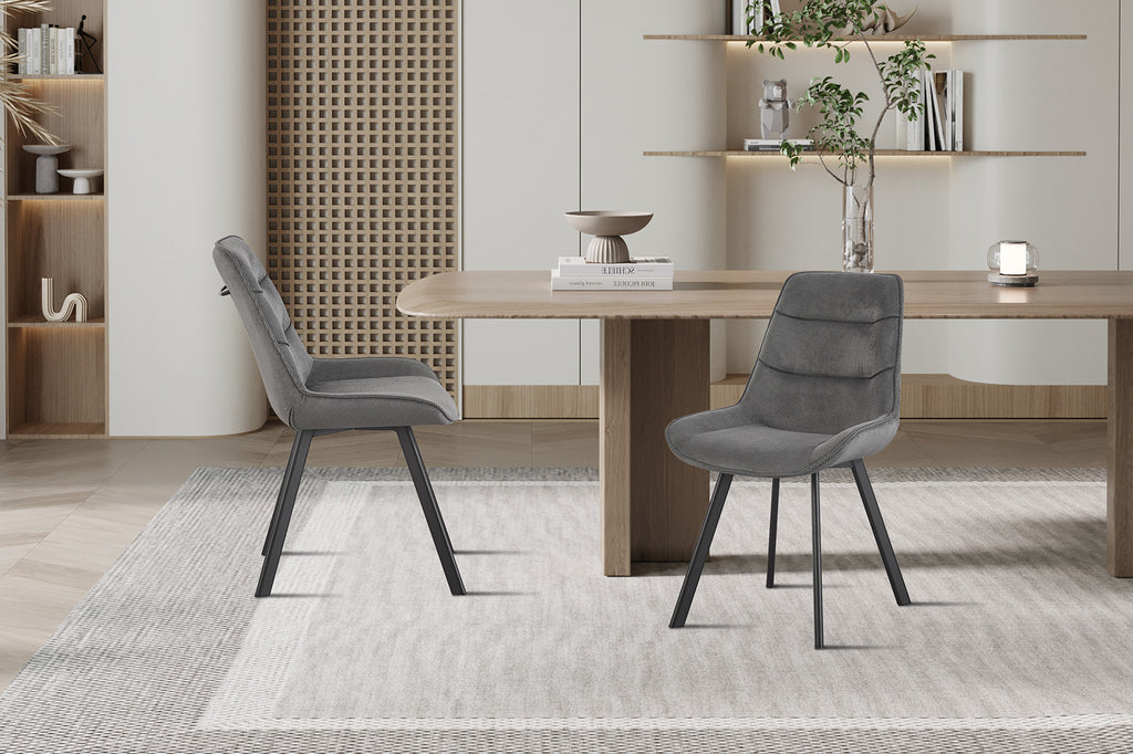 Stoel 'Amelie' Corduroy Grey  RS
