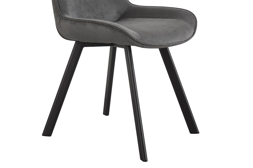 Stoel 'Amelie' Corduroy Grey  RS