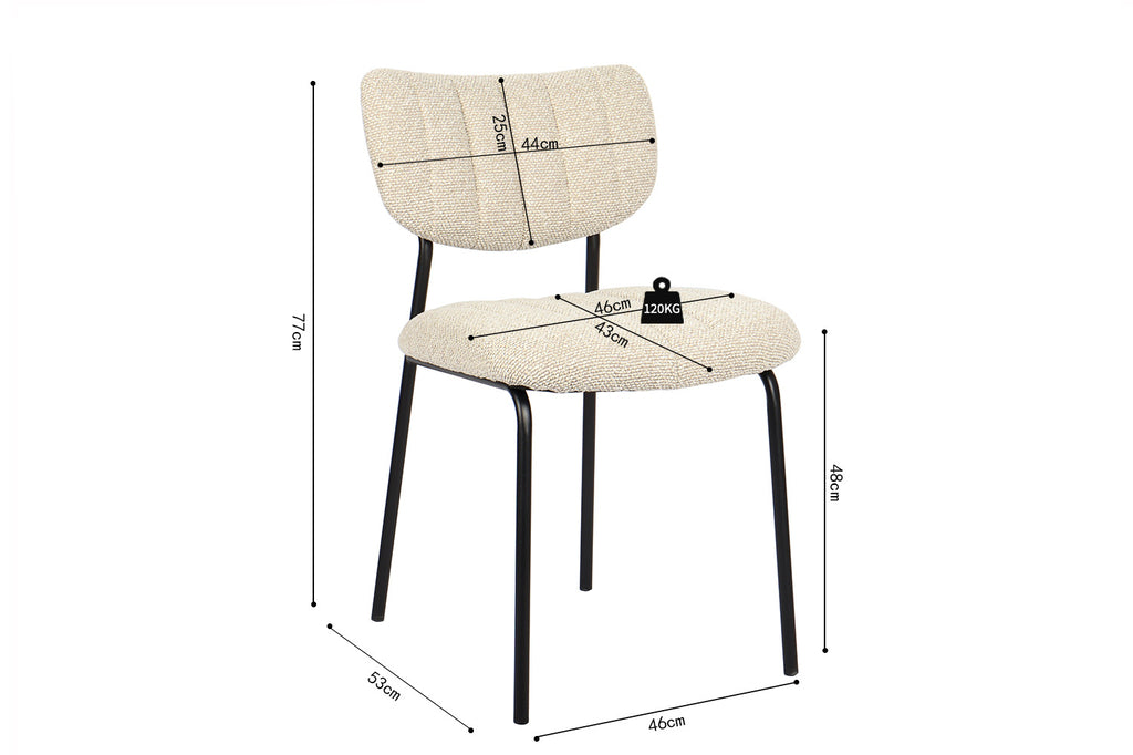Stoel 'Antura' Fabric Beige  RS