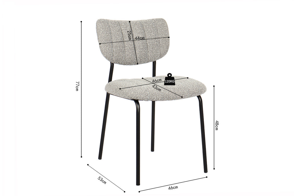 Stoel 'Antura' Fabric Light Grey RS