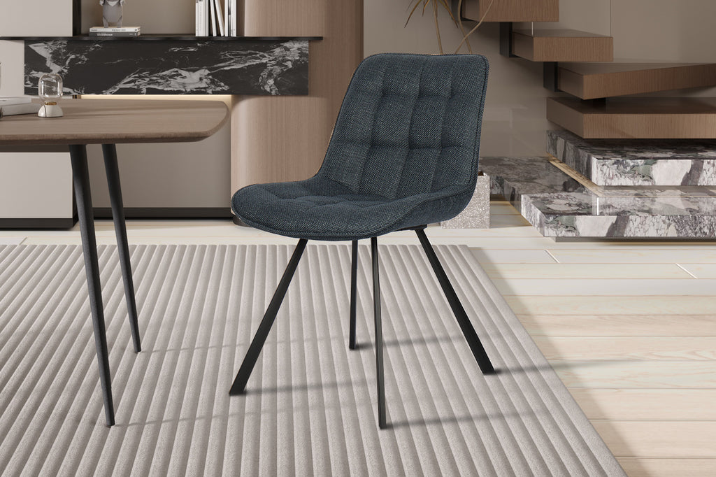 Stoel 'Ariba' Fabric Dark Blue  RS