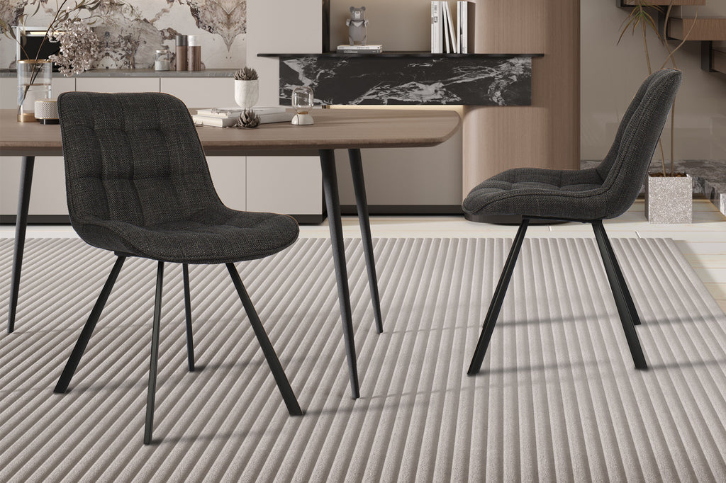 Stoel 'Ariba' Fabric Dark Grey RS