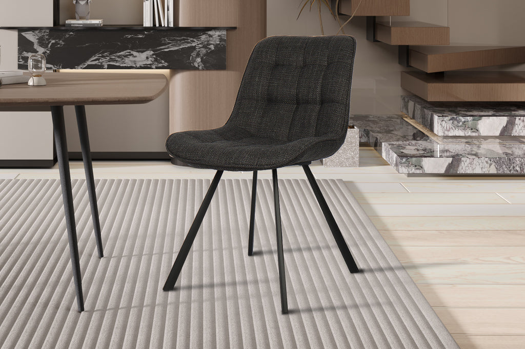 Stoel 'Ariba' Fabric Dark Grey RS