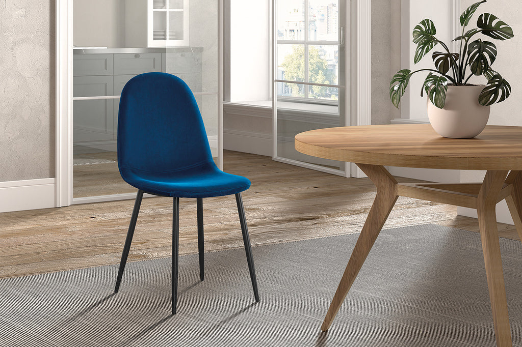 Stoel 'Boy' Velvet Dark Blue  RS