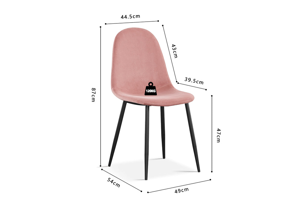 Stoel 'Boy' Velvet Pink RS