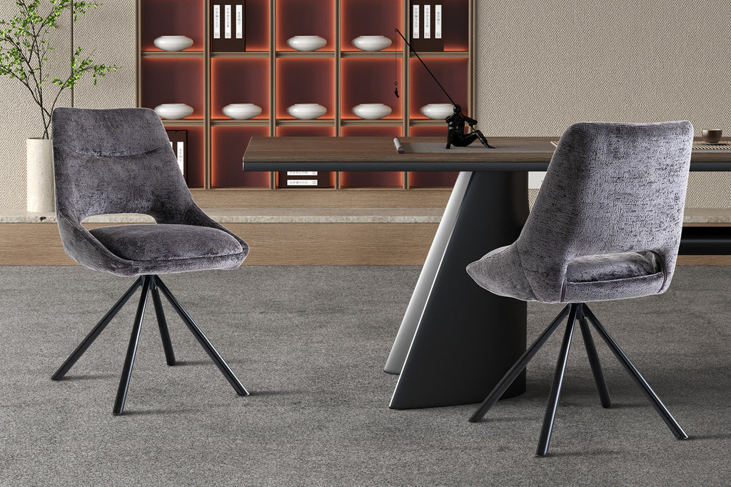 Stoel 'Dante' Fabric Grey ) RS