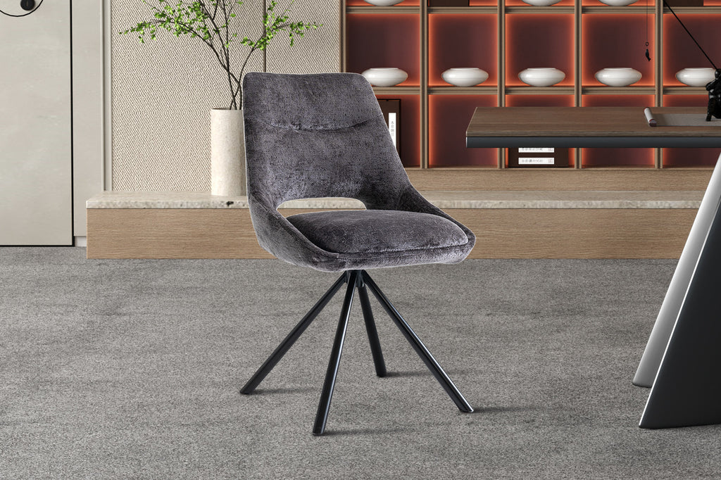Stoel 'Dante' Fabric Grey ) RS