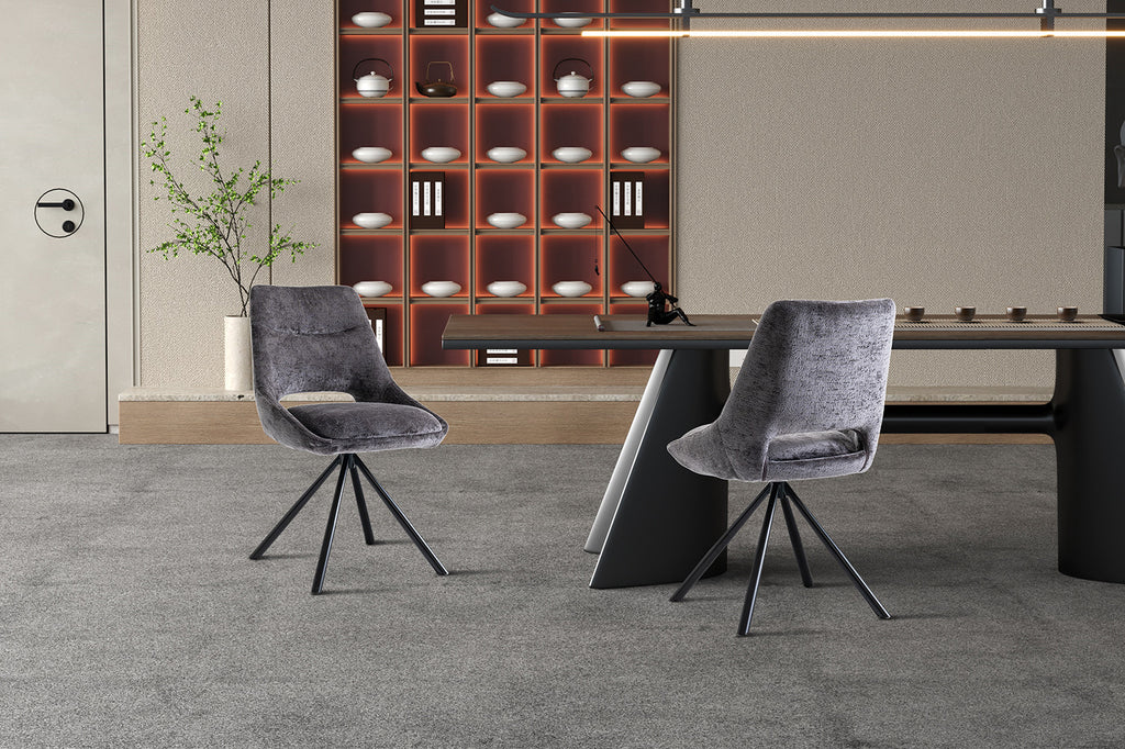 Stoel 'Dante' Fabric Grey ) RS