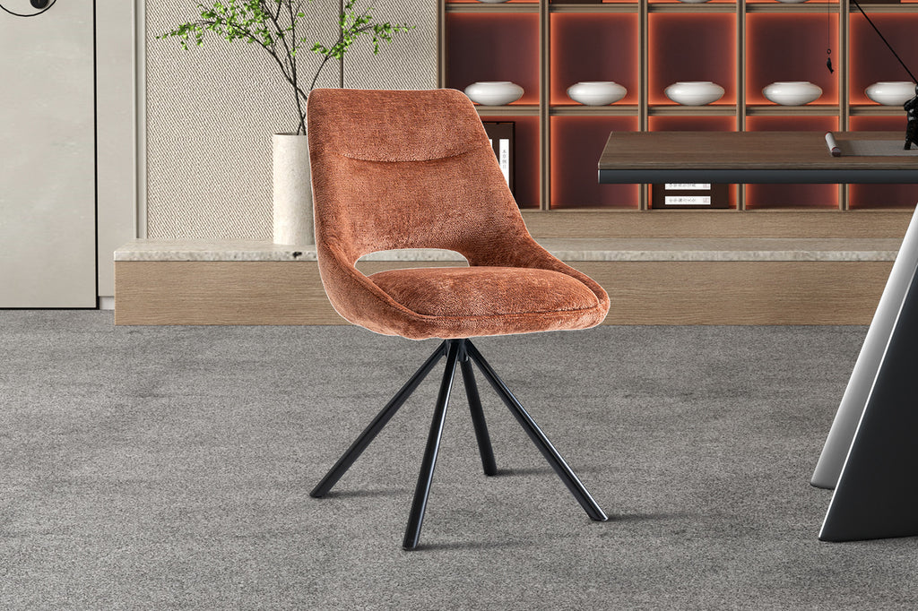 Stoel 'Dante' Fabric Rust  RS