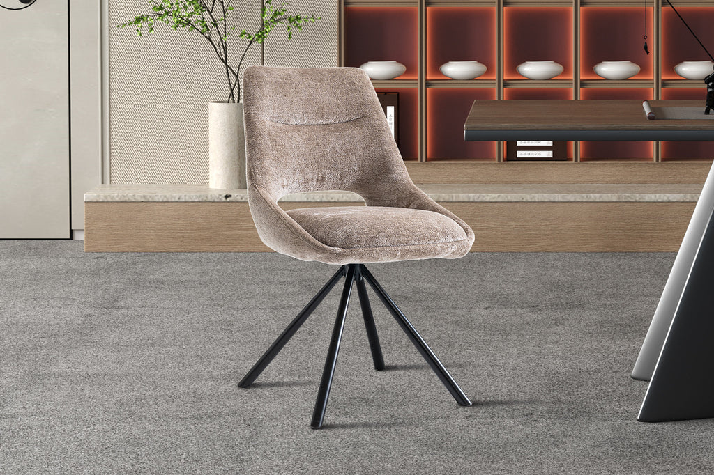 Stoel 'Dante' Fabric Taupe  RS