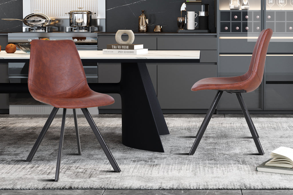 Stoel 'Emma' PU Dark Brown  RS