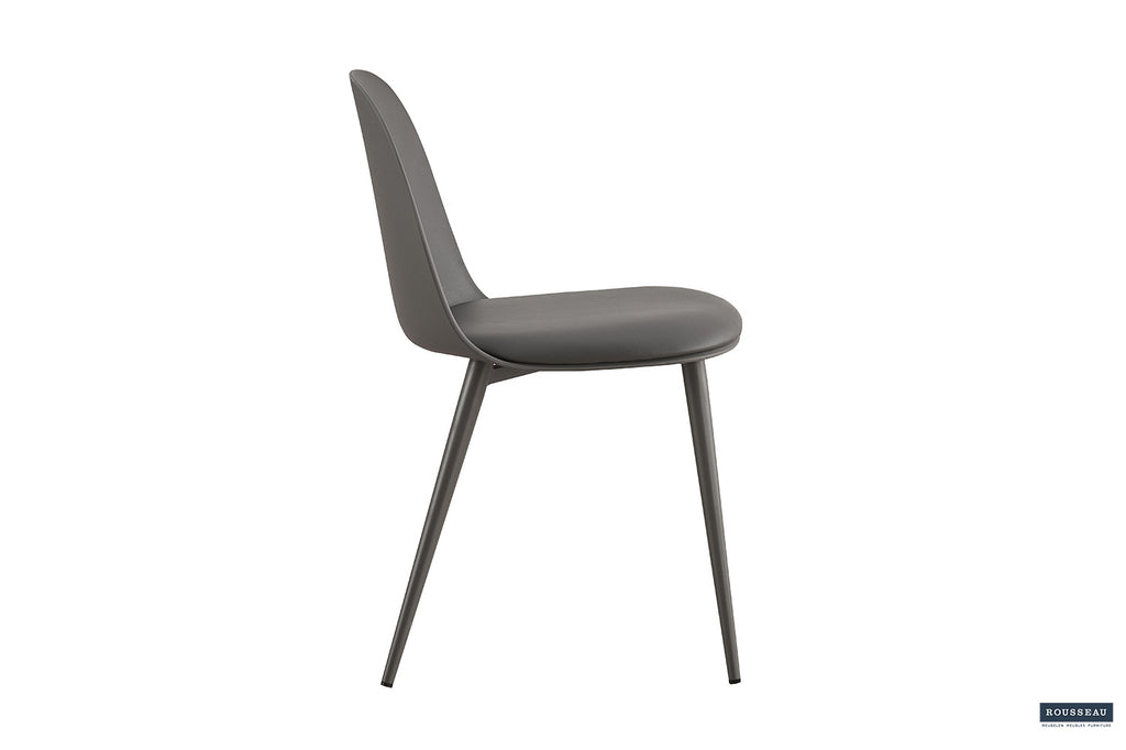Stoel 'Jasmin' Seat PP kussen PU Grey  RS