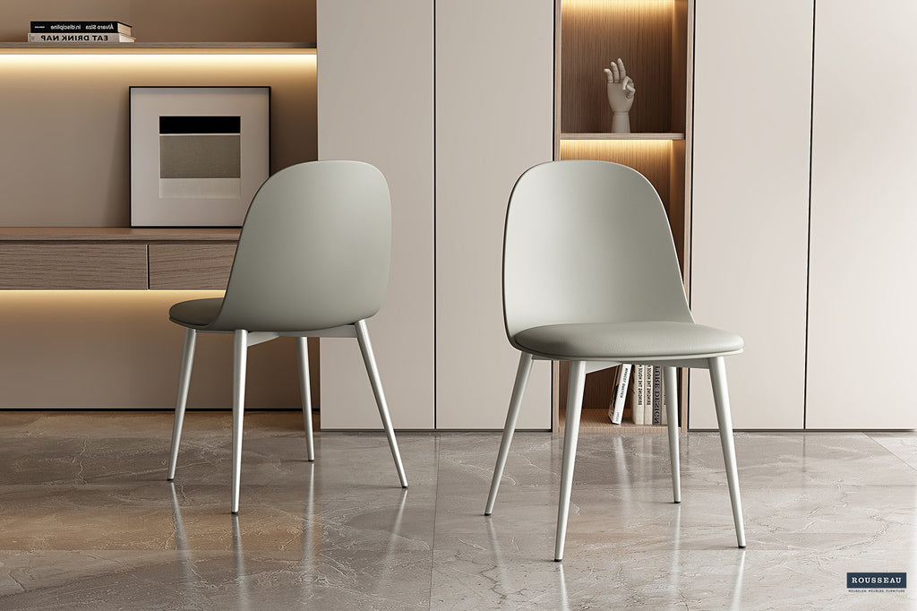 Stoel 'Jasmin' Seat PP kussen PU Grey-green RS